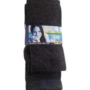 Warm Gray Tights Girls Size 7 - 10  NEW NIP